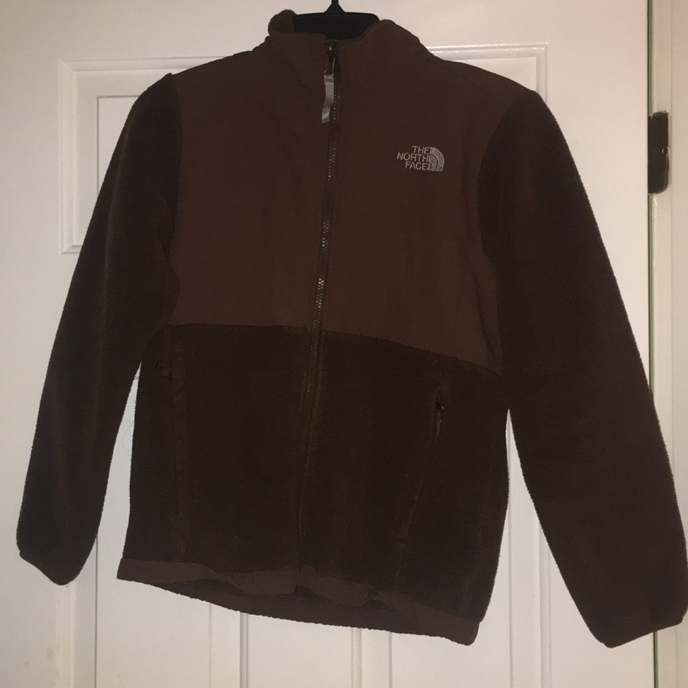 Girl’s north face fleece zip-up jacket